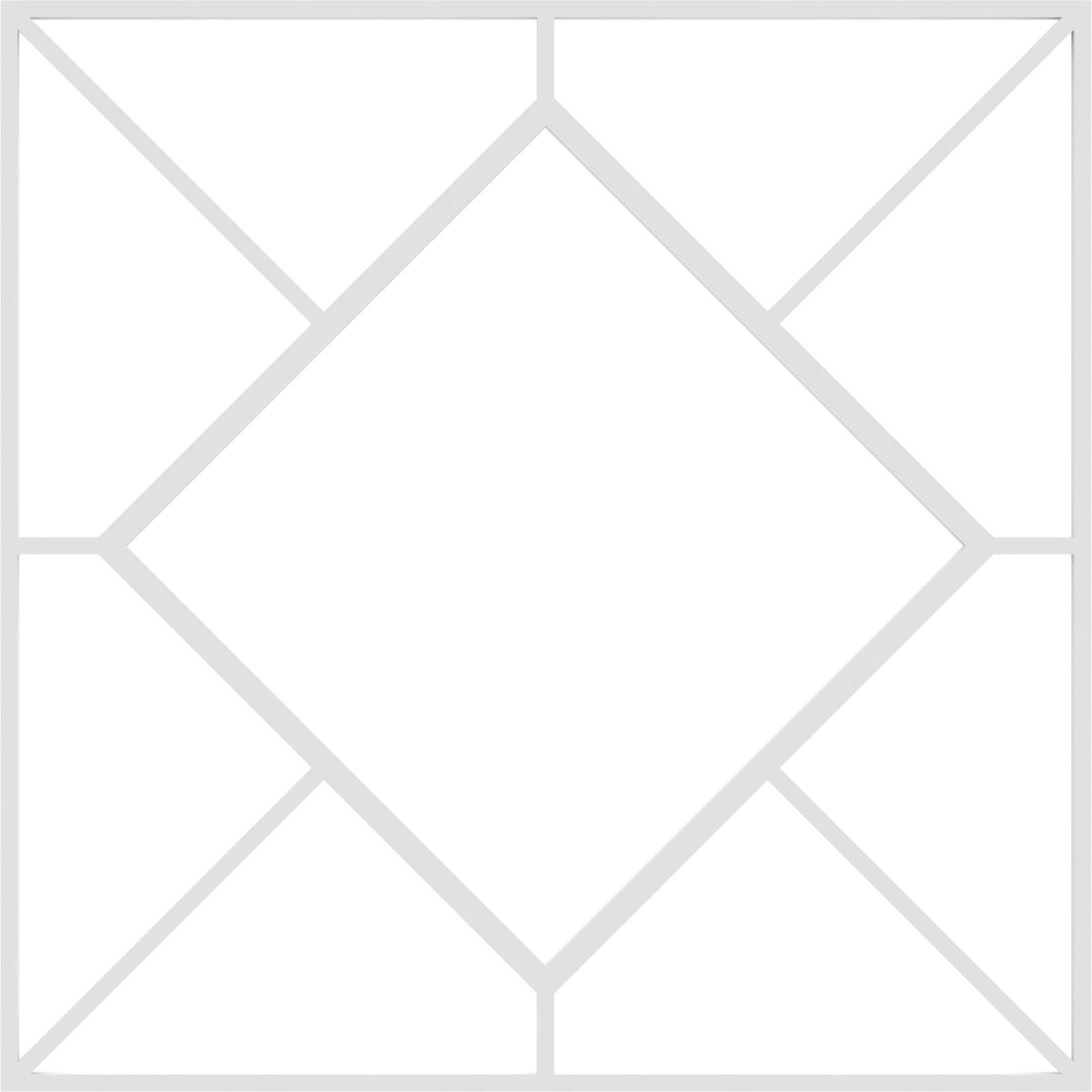 Ekena Millwork Hudson Decorative Fretwork Wall Panel in Architectural Grade PVC