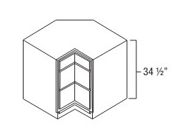 Everview Ready To Assemble Aspen White Corner Drawer Base Cabinet