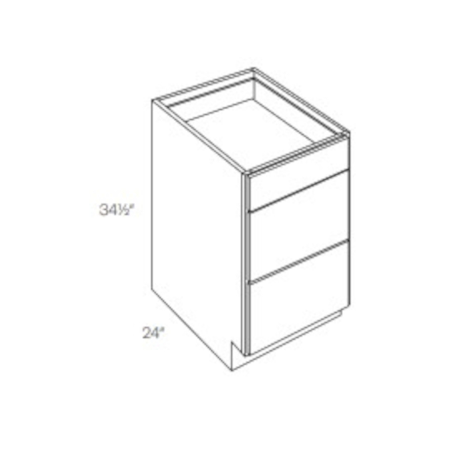 CNC Fashion Ocean - 3 - Drawer Base Cabinet