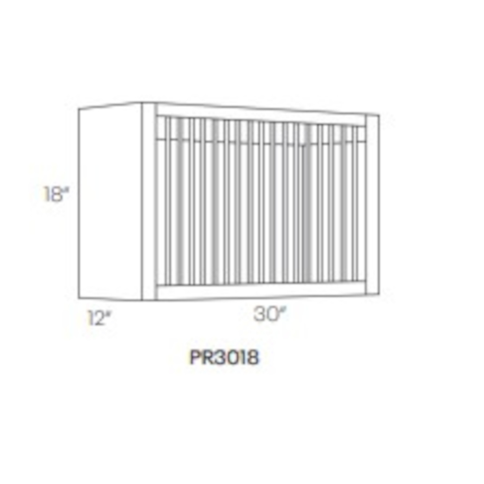 CNC Fashion Ocean - Plate Rack Wall Cabinet