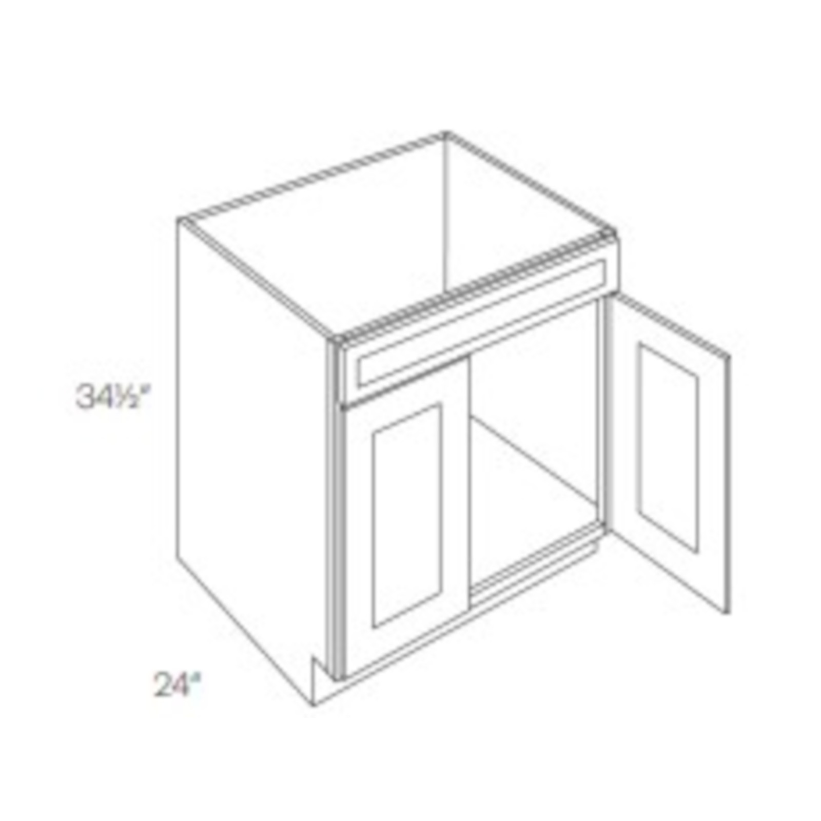 CNC Fashion Ocean - Sink Base Cabinet