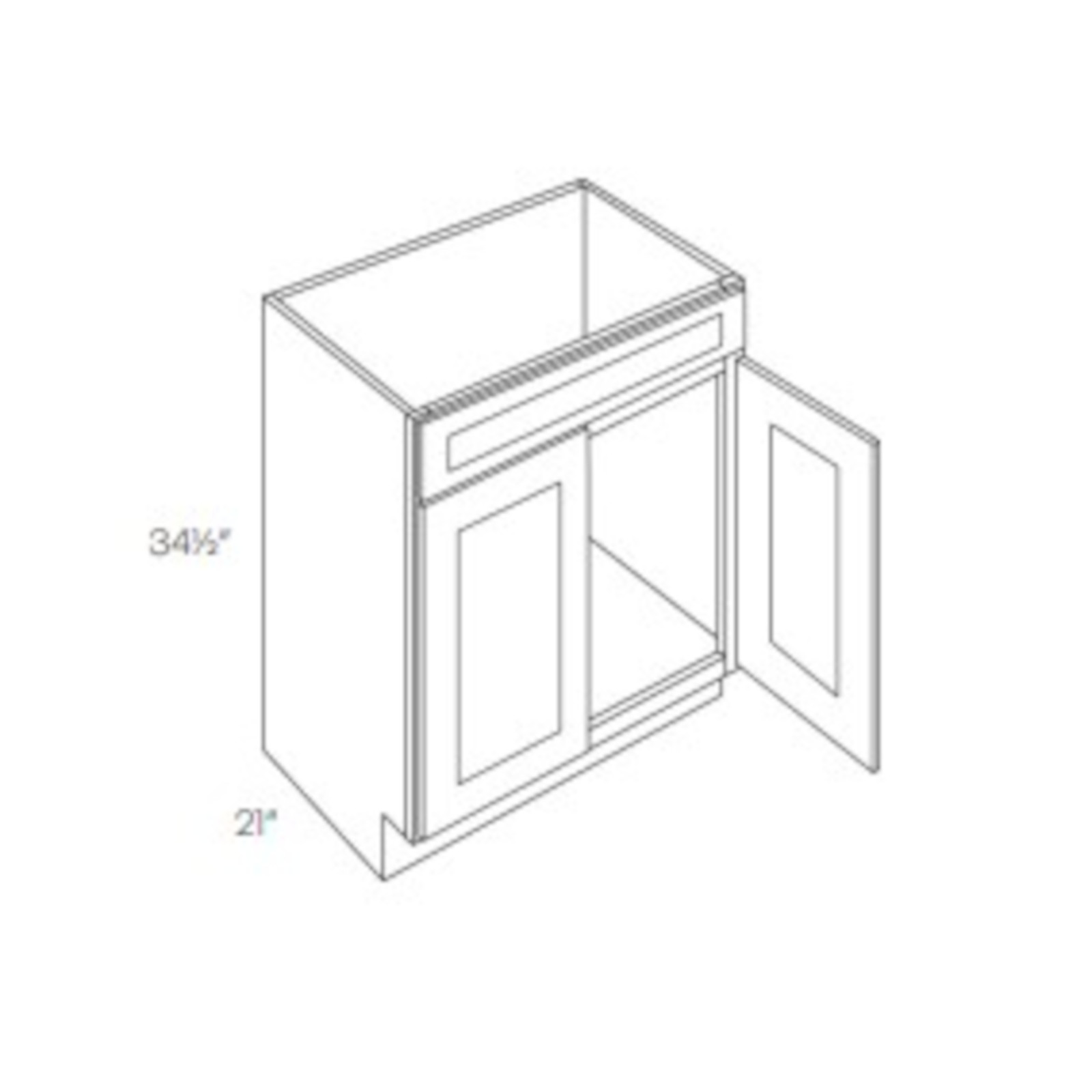 CNC Fashion Ocean - Vanity Base Cabinet