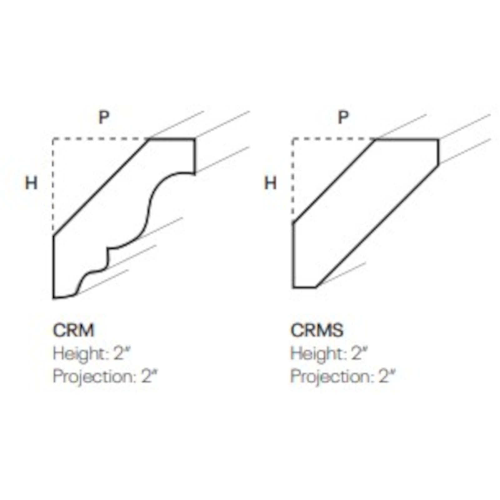 CNC Fashion White - Crown Molding