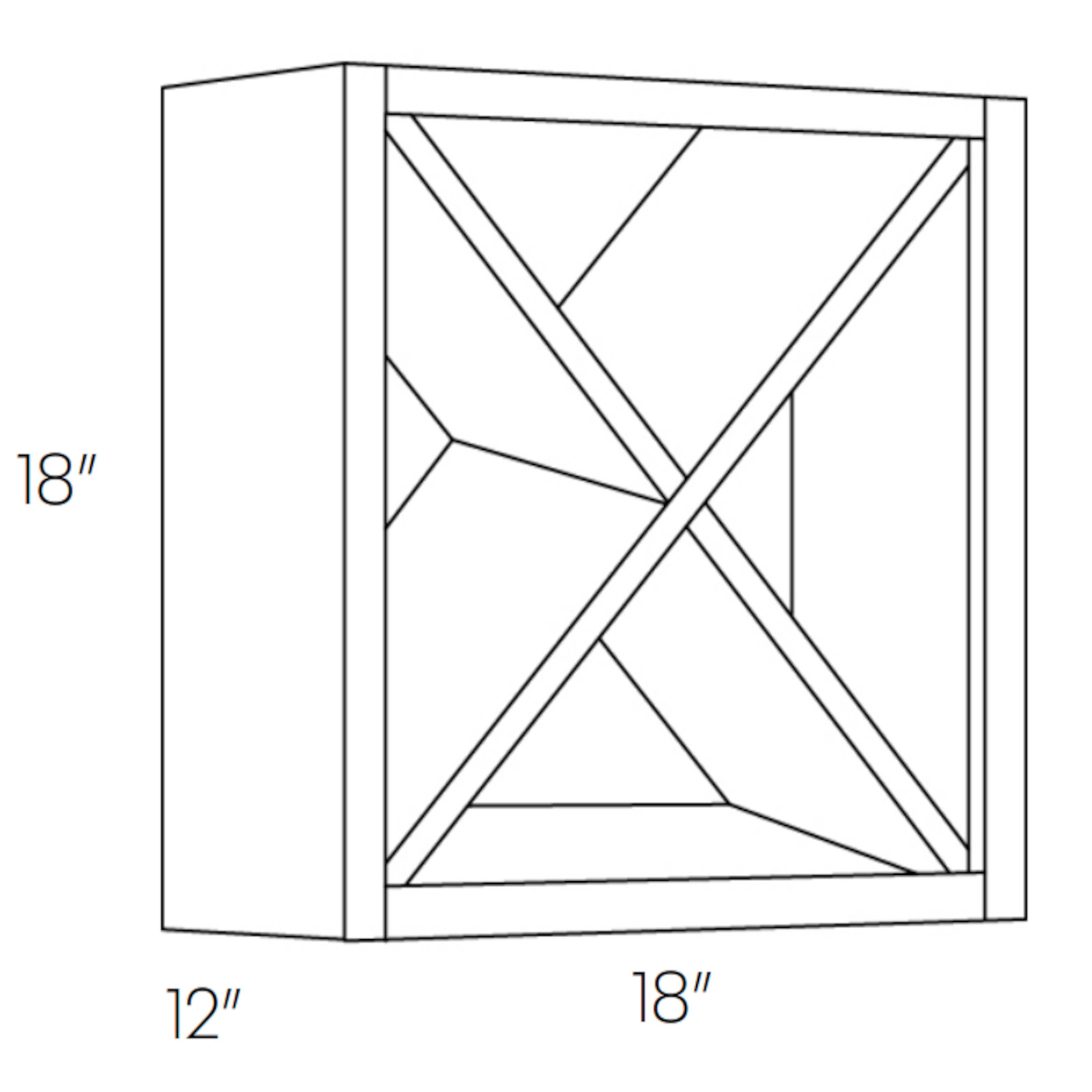 CNC Fashion White - Wine Cubby Cabinet