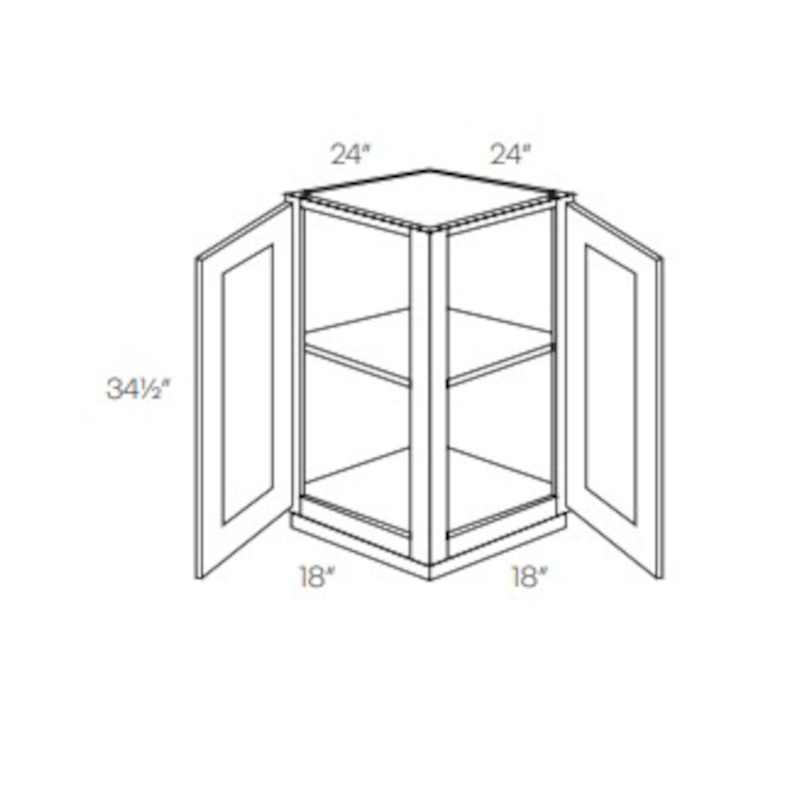 CNC Elegant Dove - Base End Cabinet