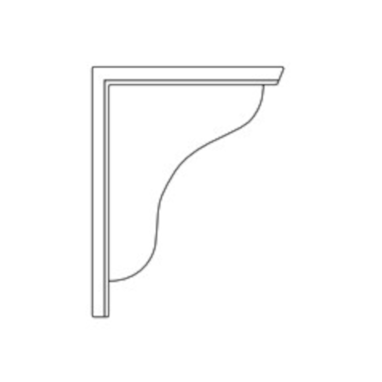 CNC Elegant Ocean - Corbel, Square