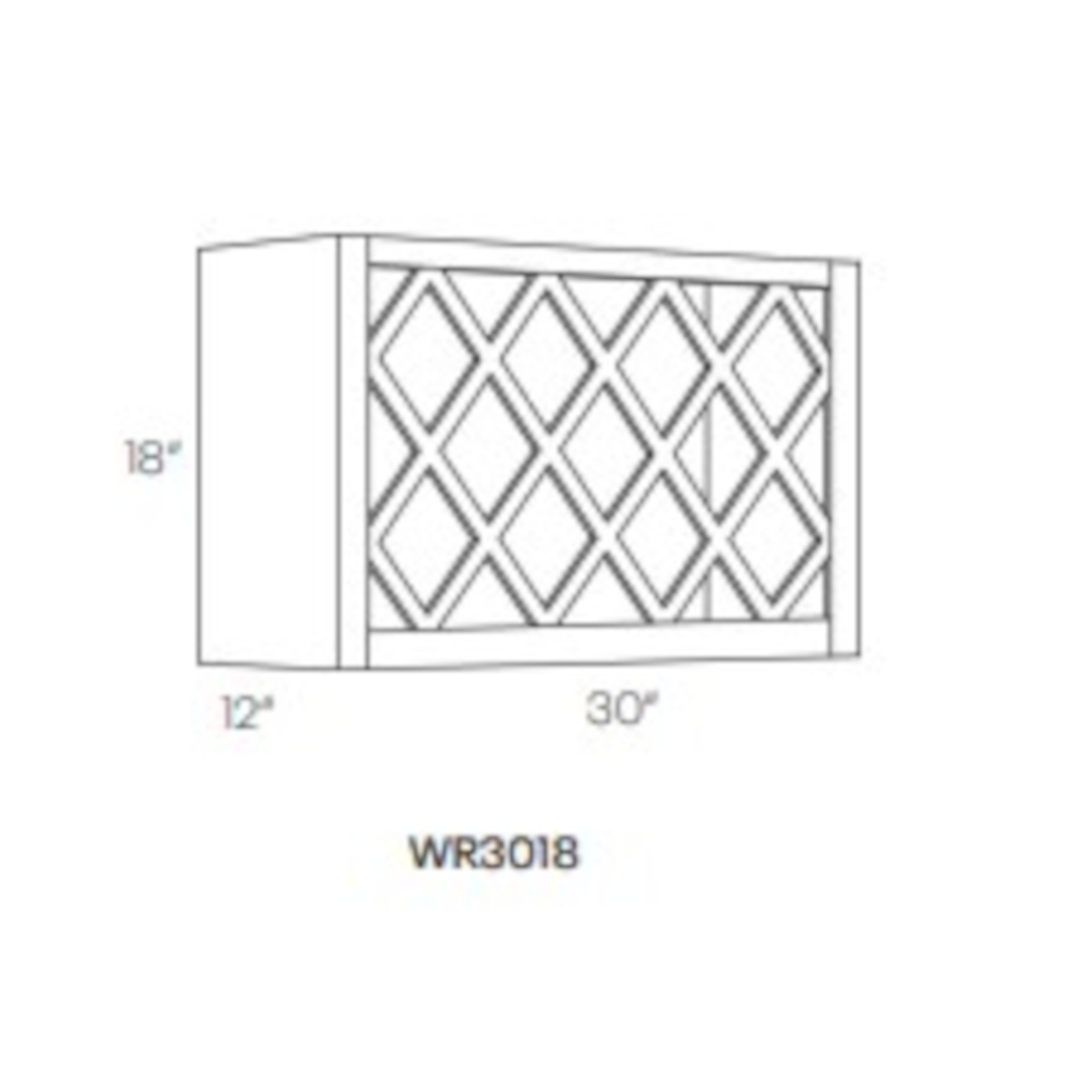 CNC Elegant White - Wine Rack Wall Cabinet