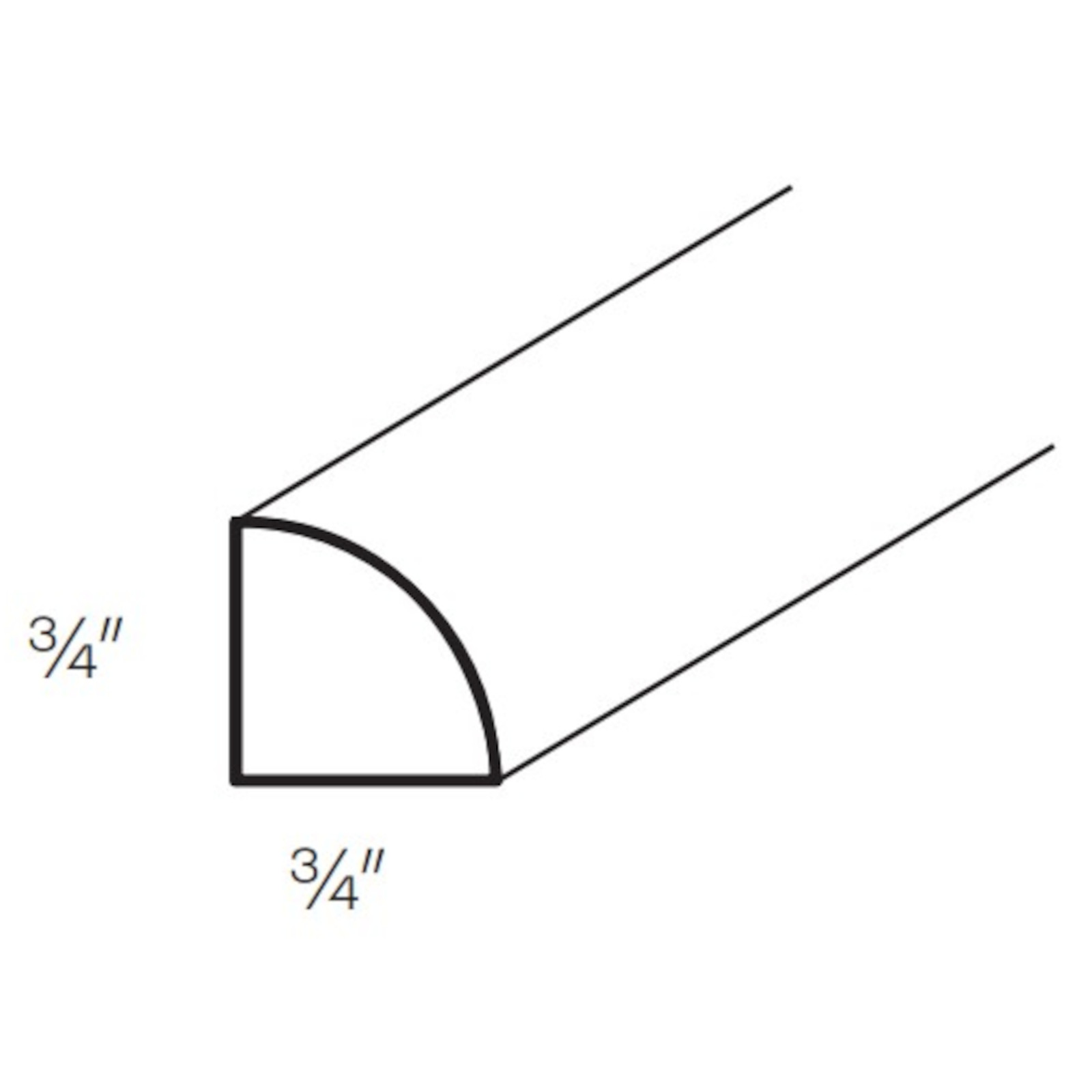 CNC Assembled Versailles White - Shoe Molding