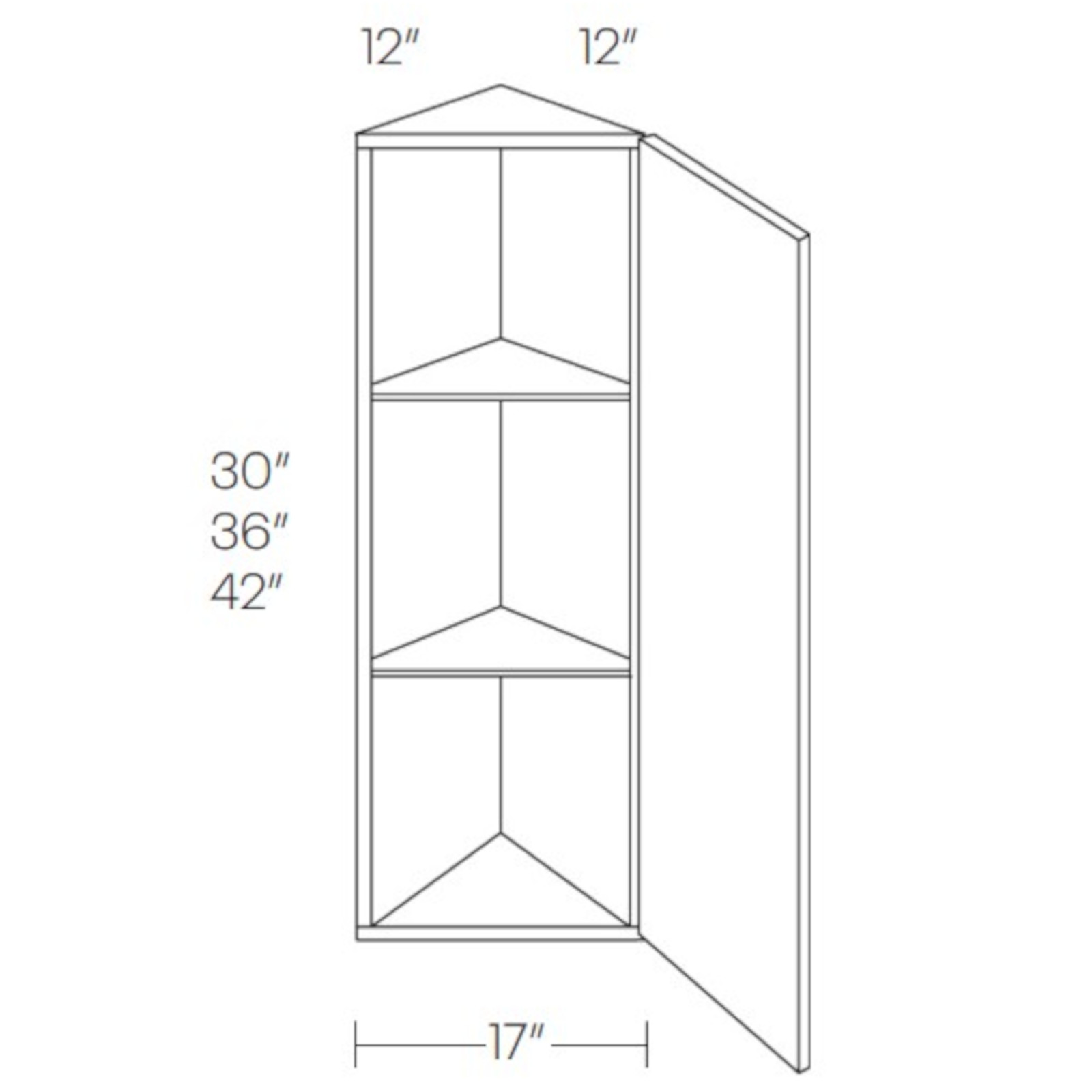 CNC Assembled Classic Milano Polar White - Wall End Cabinet