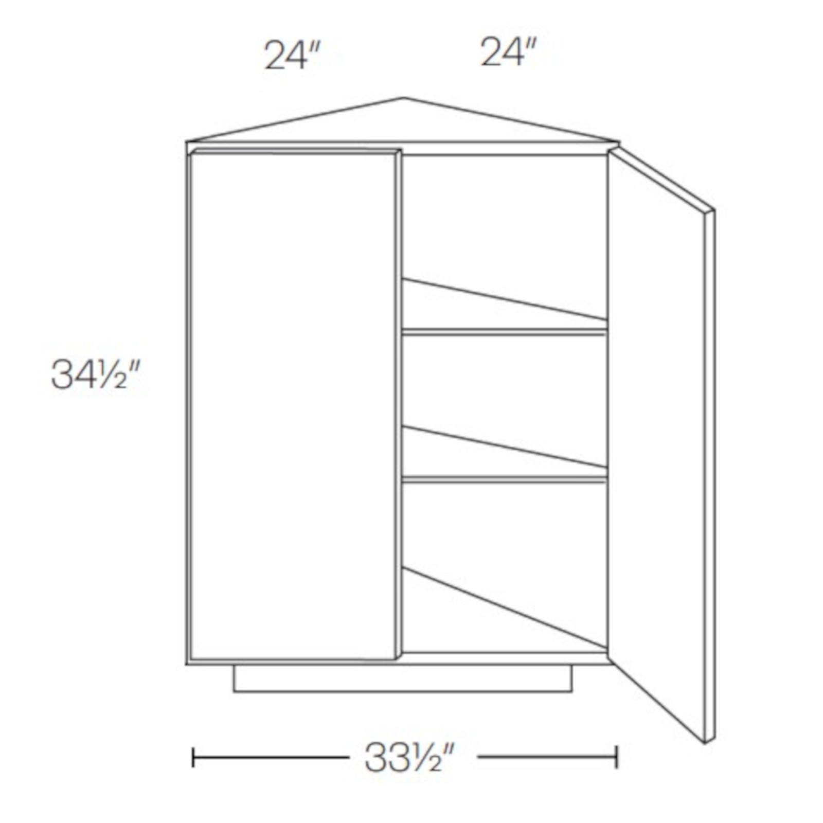 CNC Assembled Classic Milano Sand - Straight Base End Cabinet