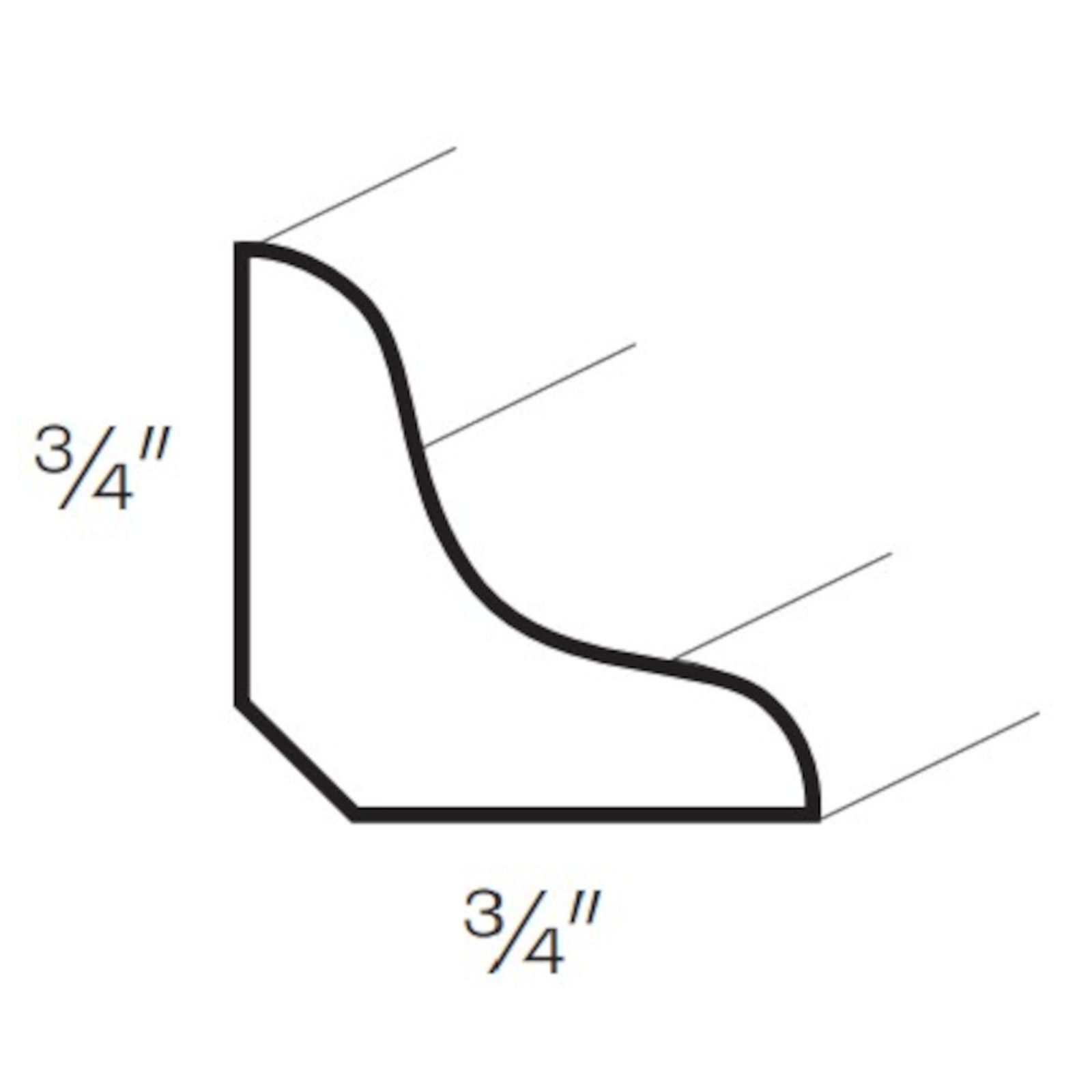 CNC Assembled Classic Milano Sand - Inside Corner Molding
