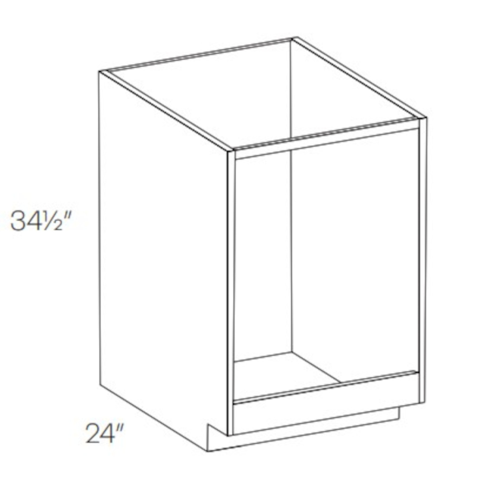 CNC Assembled Classic Milano Seaside - Base Oven Cabinet