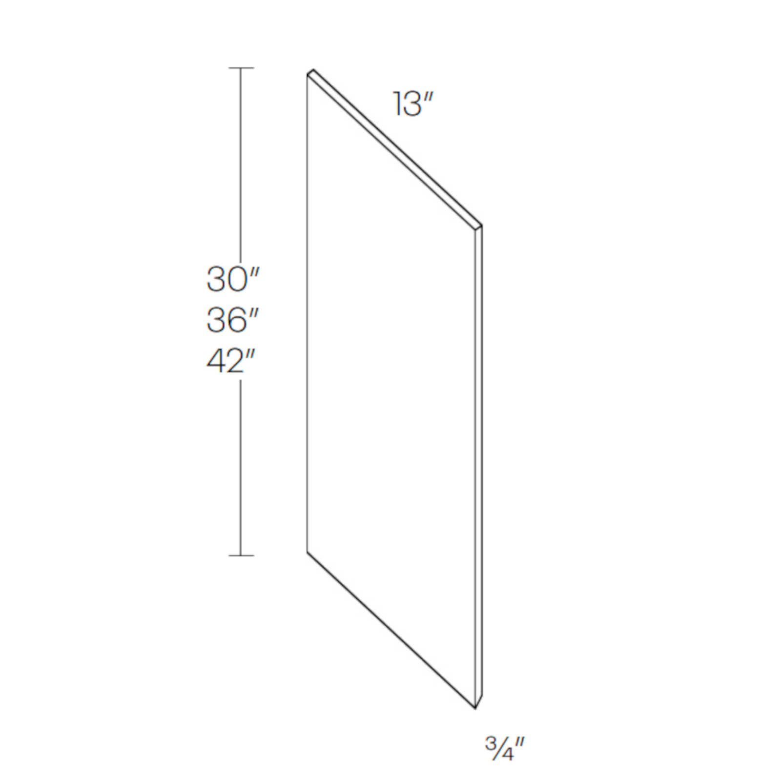 CNC Assembled Classic Matrix Greystone - Wall End Panel