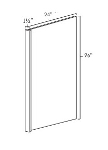 Everview RTA Aspen White - Refrigerator End Panel