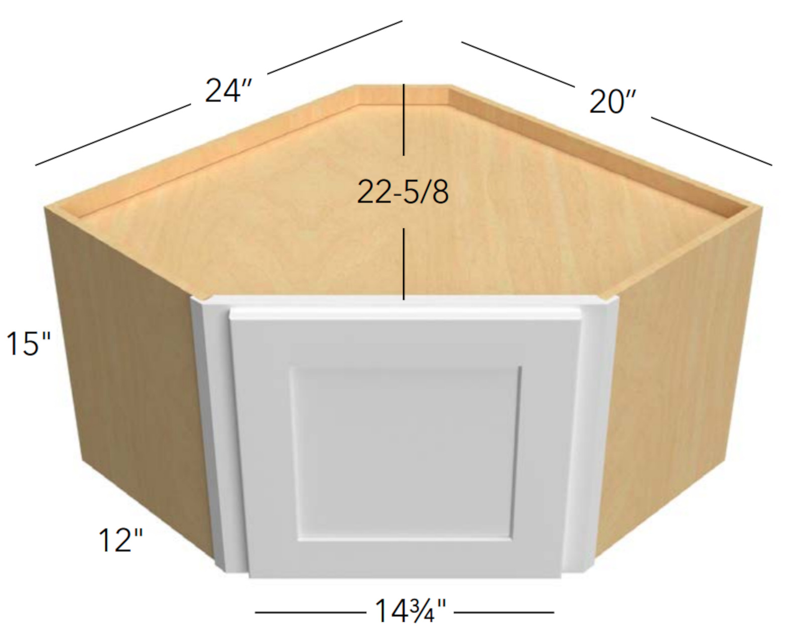 Fabuwood Desert Oak High Wall Cabinet