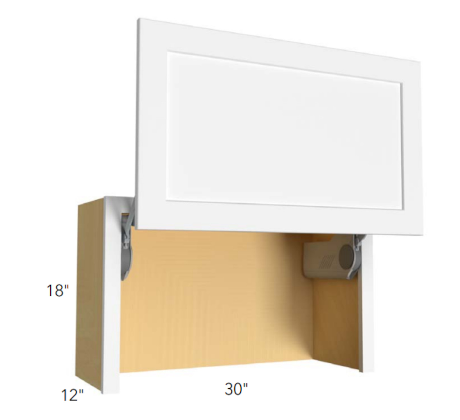 Fabuwood Desert Oak High Wall Appliance