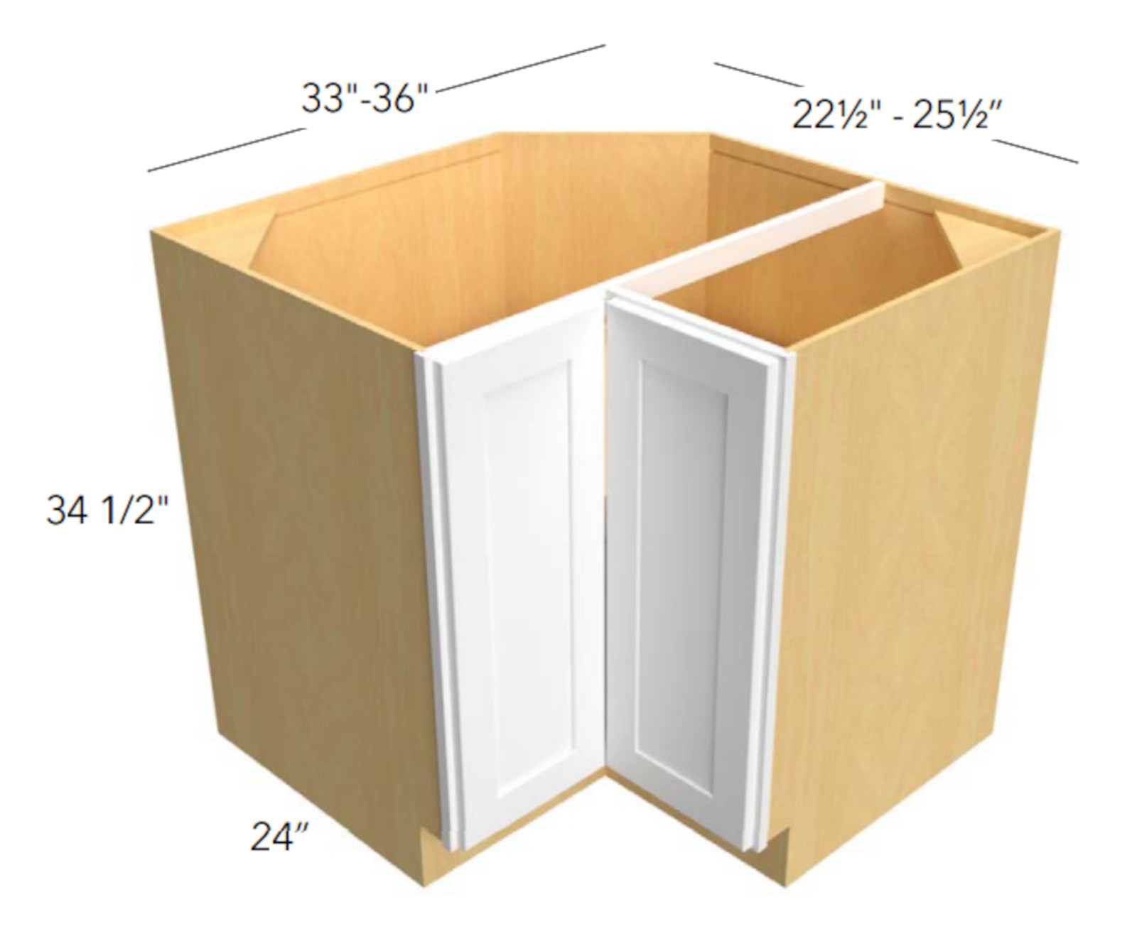 Fabuwood Desert Oak Easy Reach Base Cabinet