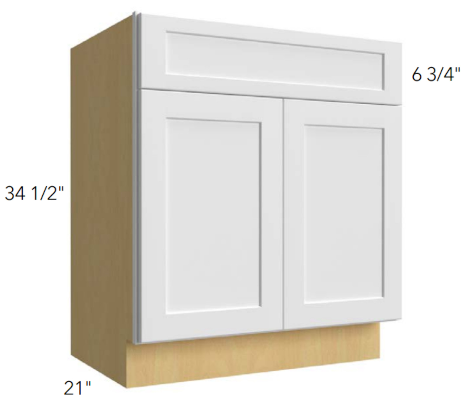 Fabuwood Desert Oak Vanity Sink Base Cabinet