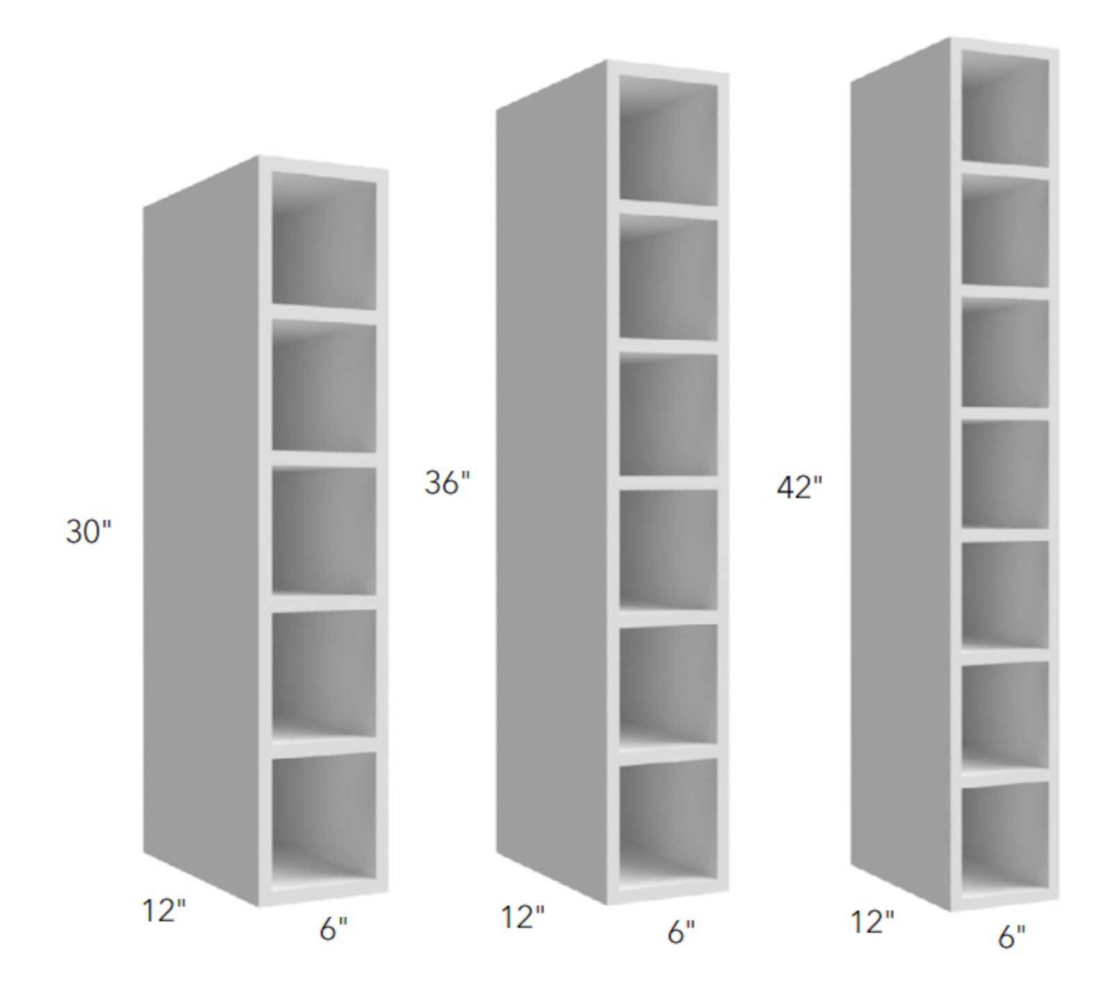 Fabuwood Desert Oak Wine Cube Cabinet