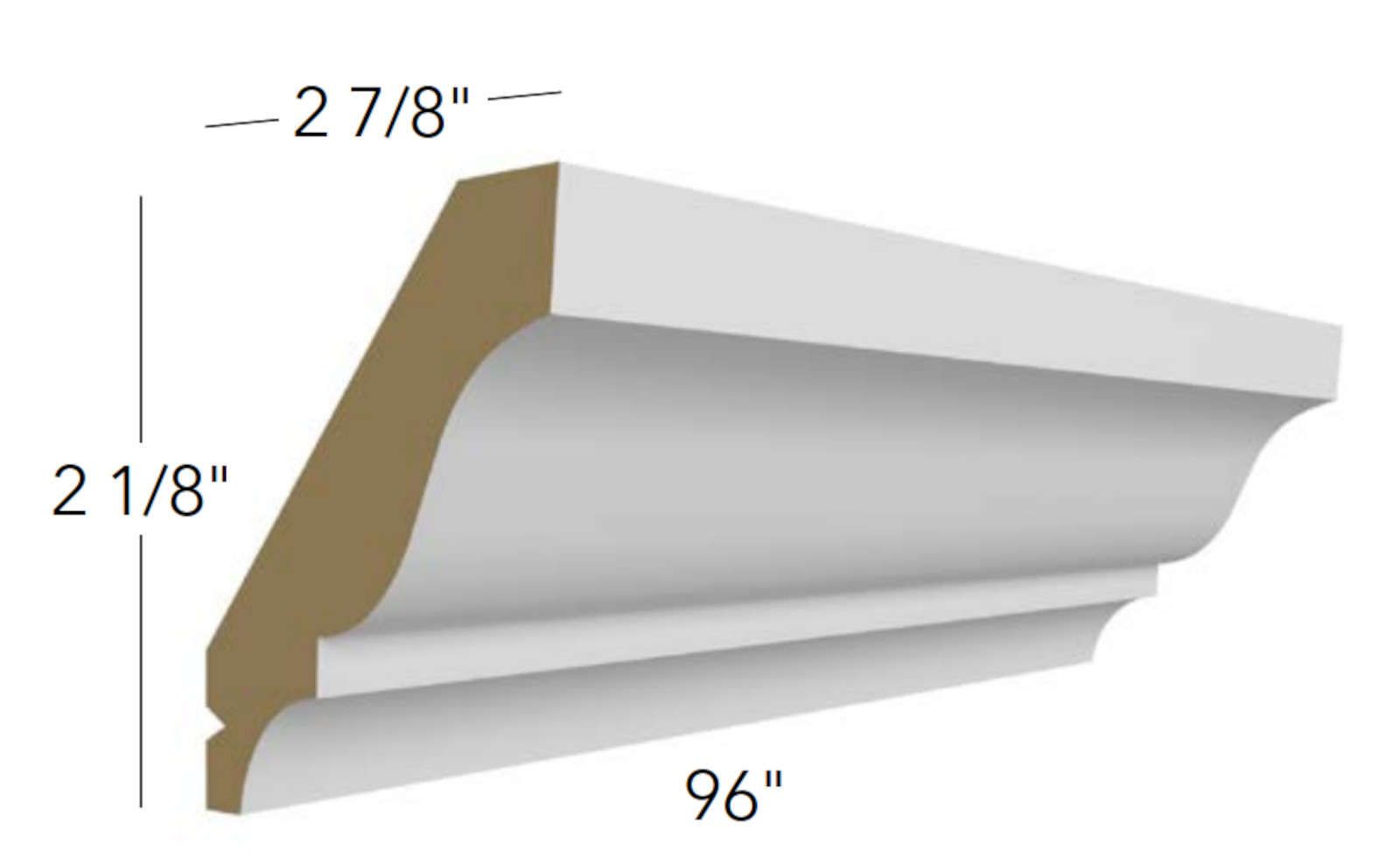 Fabuwood Galaxy Pitch Black Crown Molding