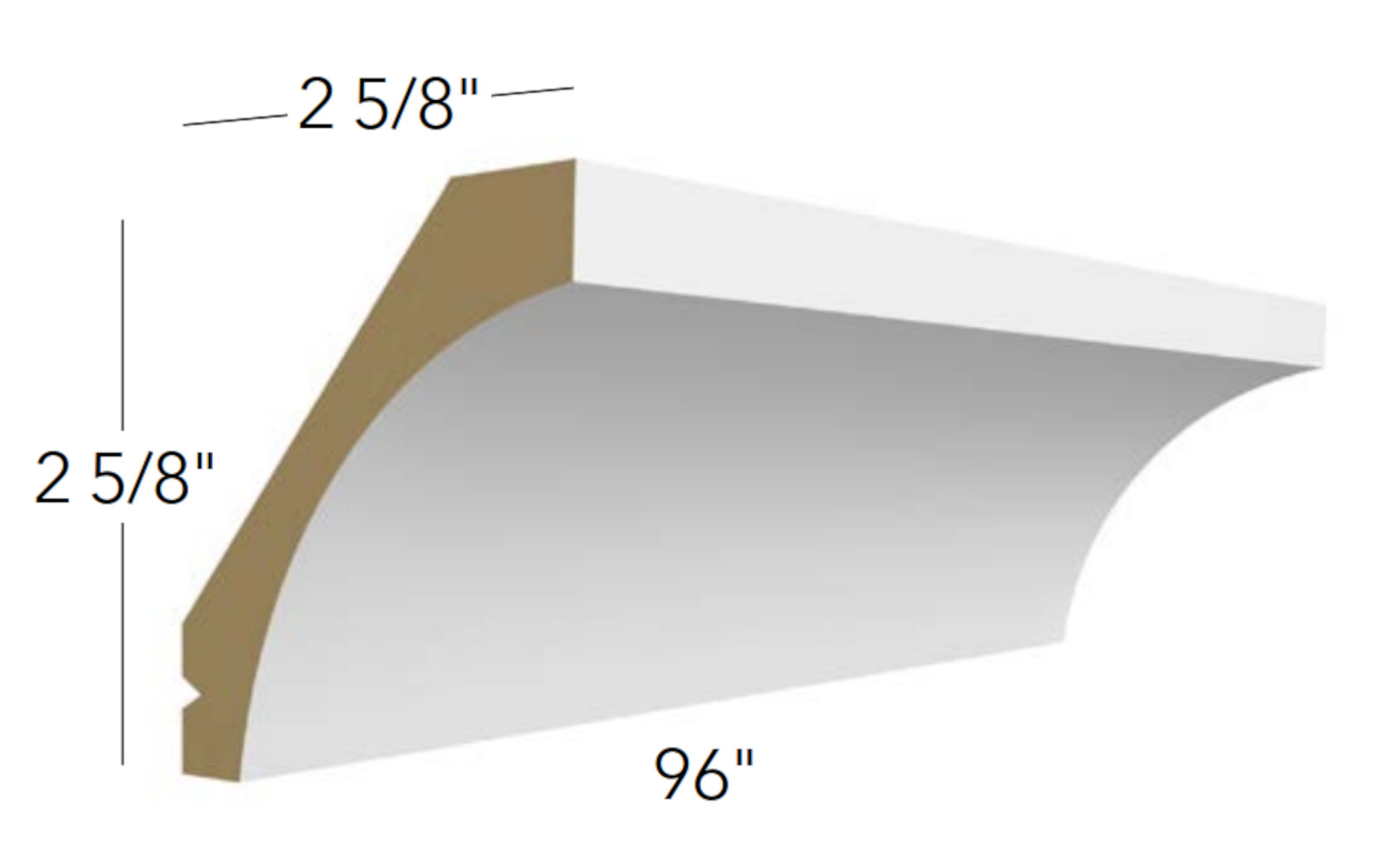 Fabuwood Galaxy Pitch Black Large Cove Molding