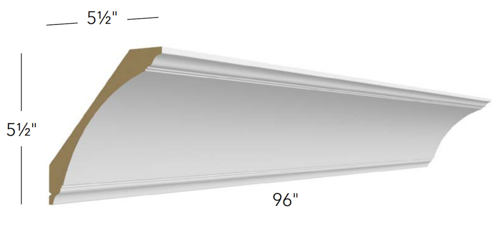 Fabuwood Galaxy Timber XLarge Cove Crown Molding
