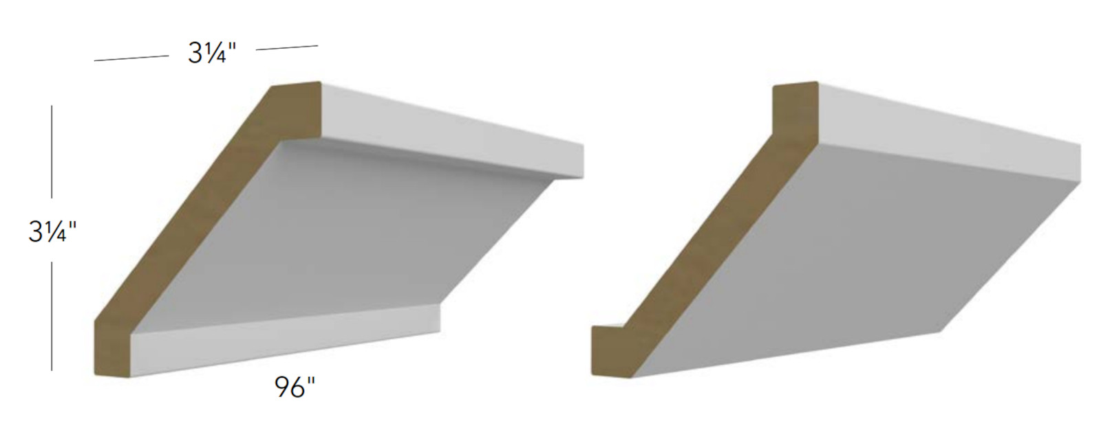 Fabuwood Galaxy Timber Shaker Crown Molding