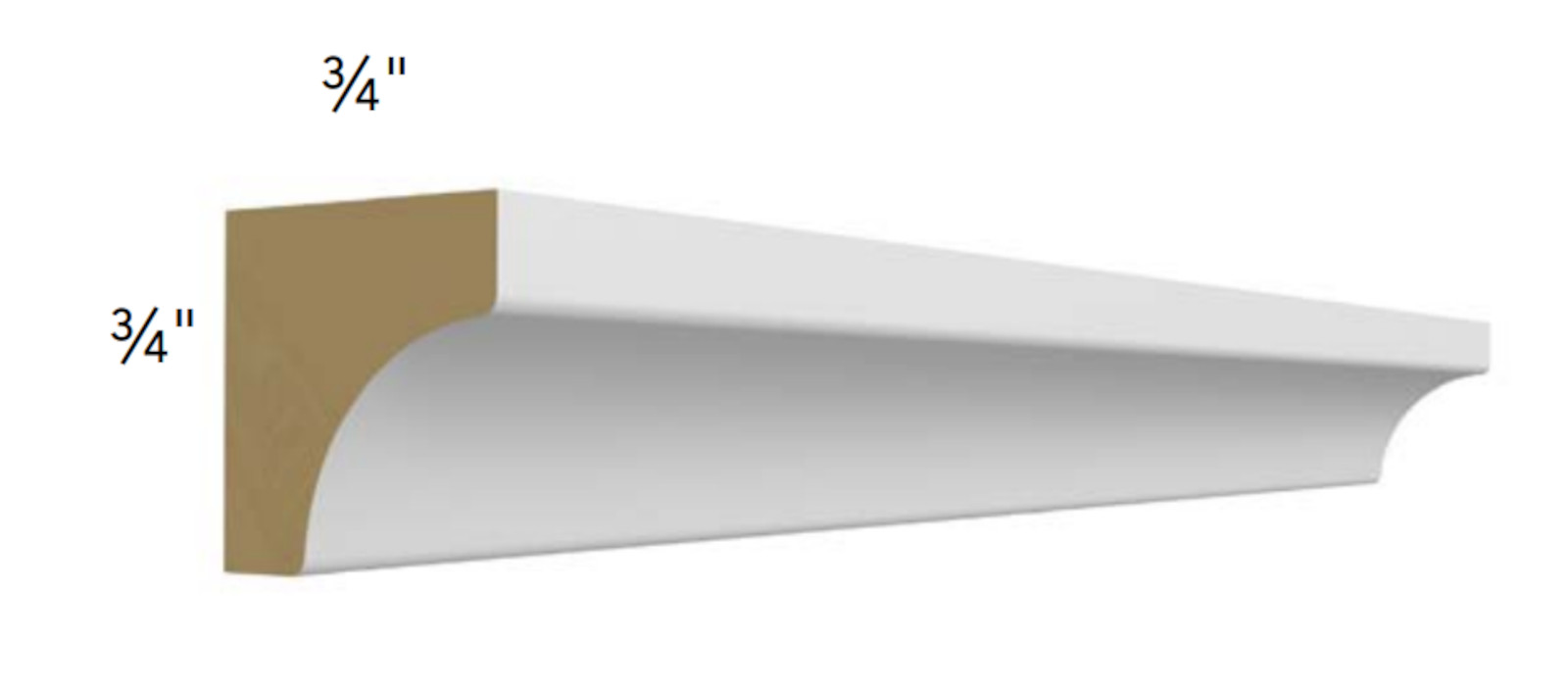 Fabuwood Galaxy Pitch Black Inside Corner Molding