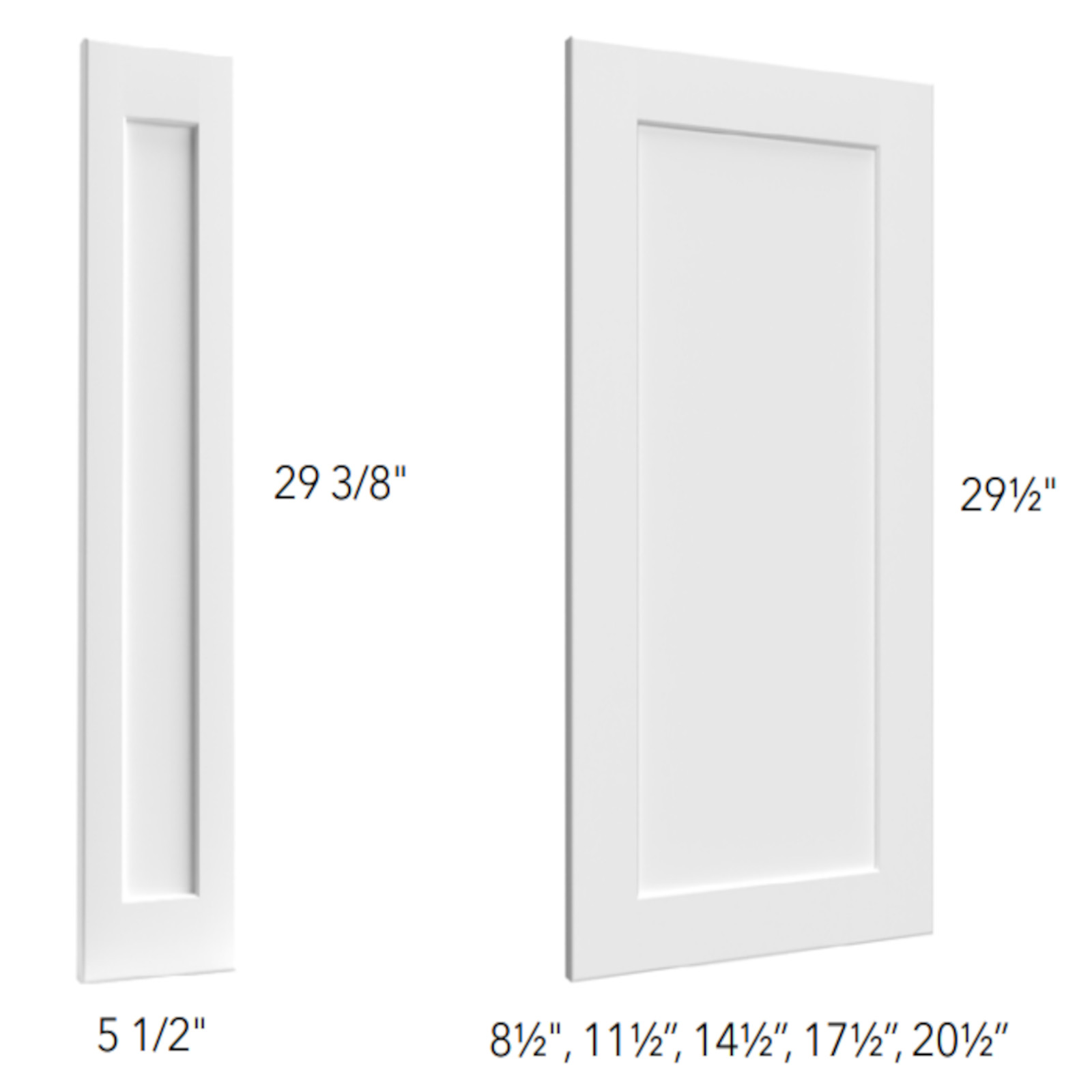 Fabuwood Galaxy Pitch Black Deco Door Panels