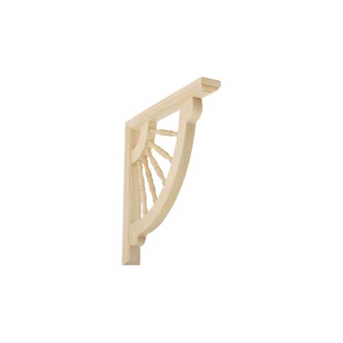 Ekena Millwork Crendon Wagon Wheel Wood Bracket