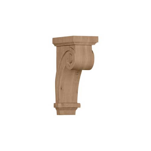 Ekena Millwork Scroll Wooden Corbel