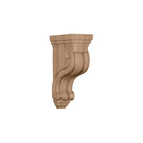 Ekena Millwork Boston Traditional Scroll Wooden Corbel