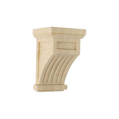 Ekena Millwork Fluted Wooden Corbel