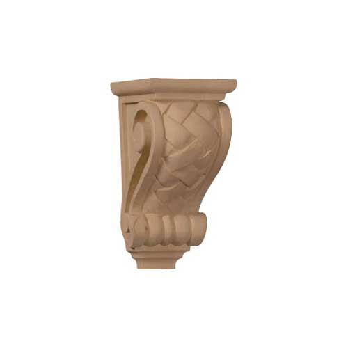 Ekena Millwork Basket Weave Wooden Corbel